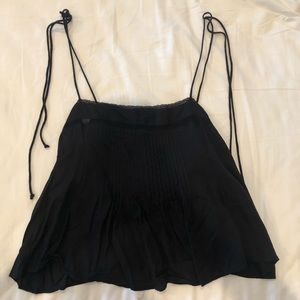 Urban Outfitters black cropped tie top